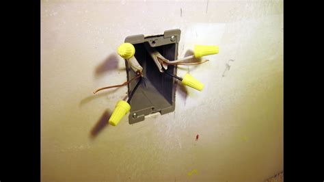 in wall junction box drywall|installing outlet box in drywall.